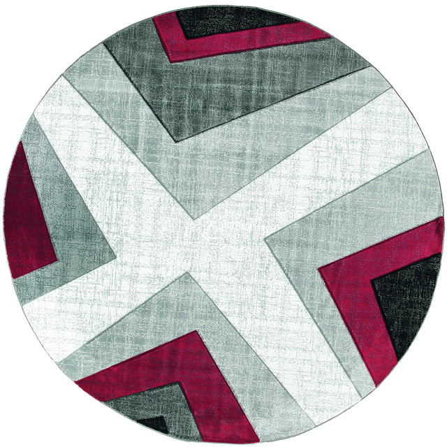 United Weavers Bristol Zine Red Rug - round front view