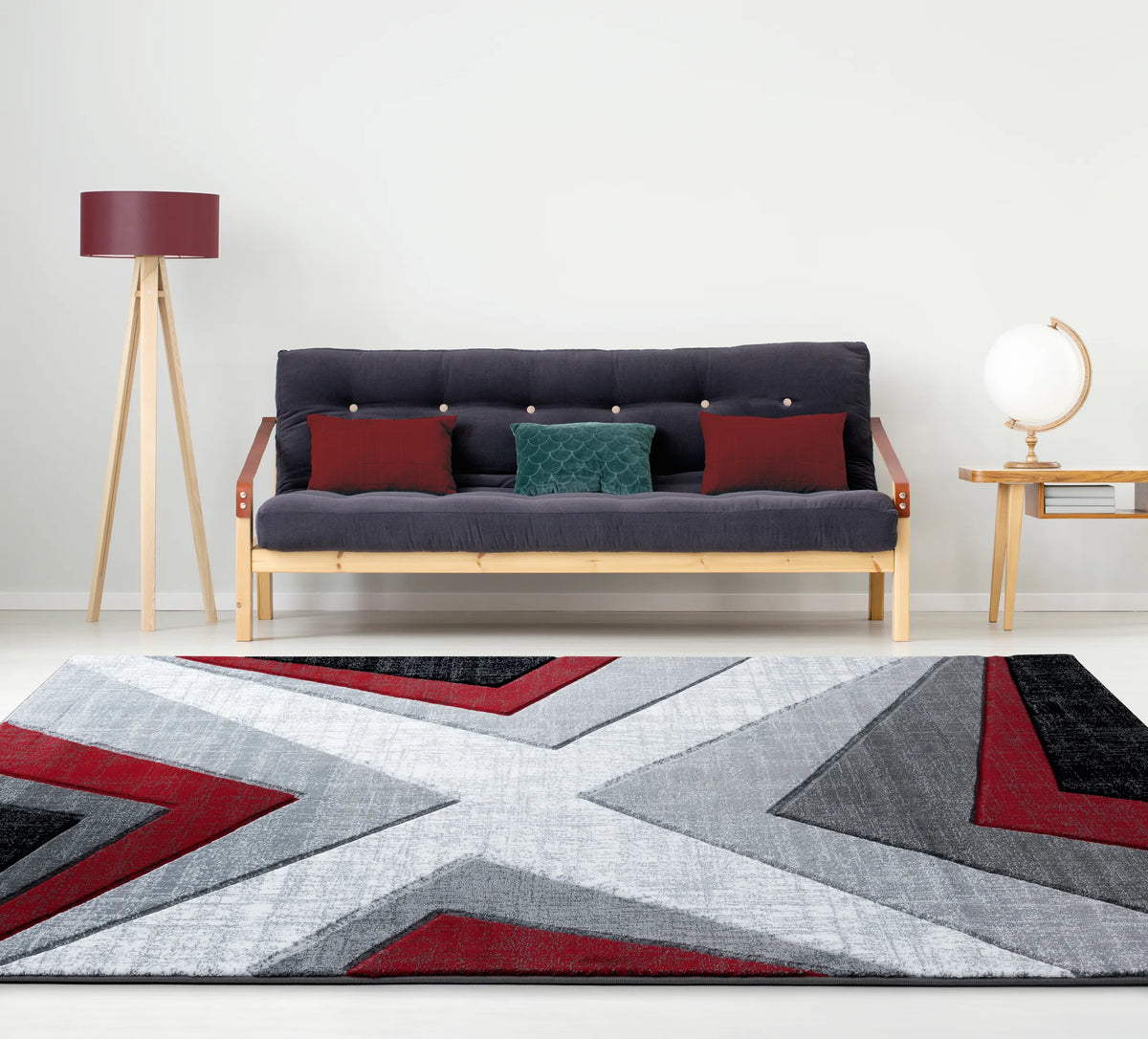 United Weavers Bristol Zine Red Rug - room scene