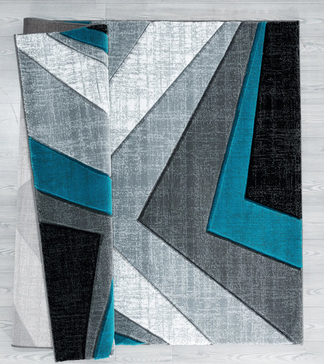 United Weavers Bristol Zine Turquoise Rug - backing detail