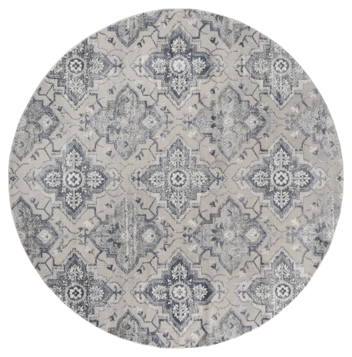 United Weavers Cascades Leavenworth Blue Rug - round front view