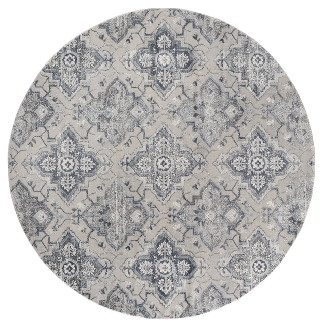 United Weavers Cascades Leavenworth Blue Rug - round front view