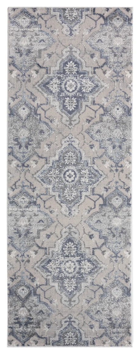 United Weavers Cascades Leavenworth Blue Rug - runner front view