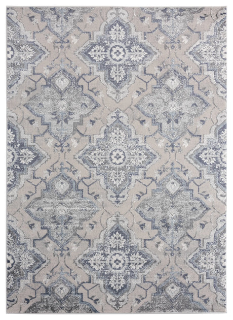 United Weavers Cascades Leavenworth Blue Rug - front view