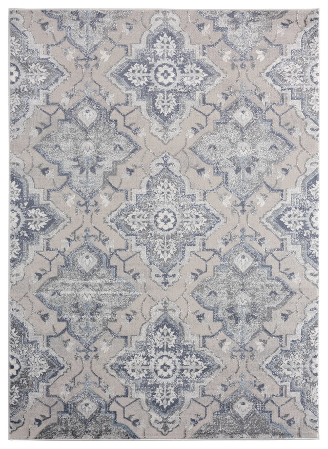 United Weavers Cascades Leavenworth Blue Rug - front view