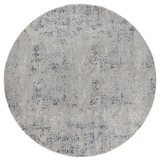 United Weavers Cascades Marblemount Blue Rug - round front view