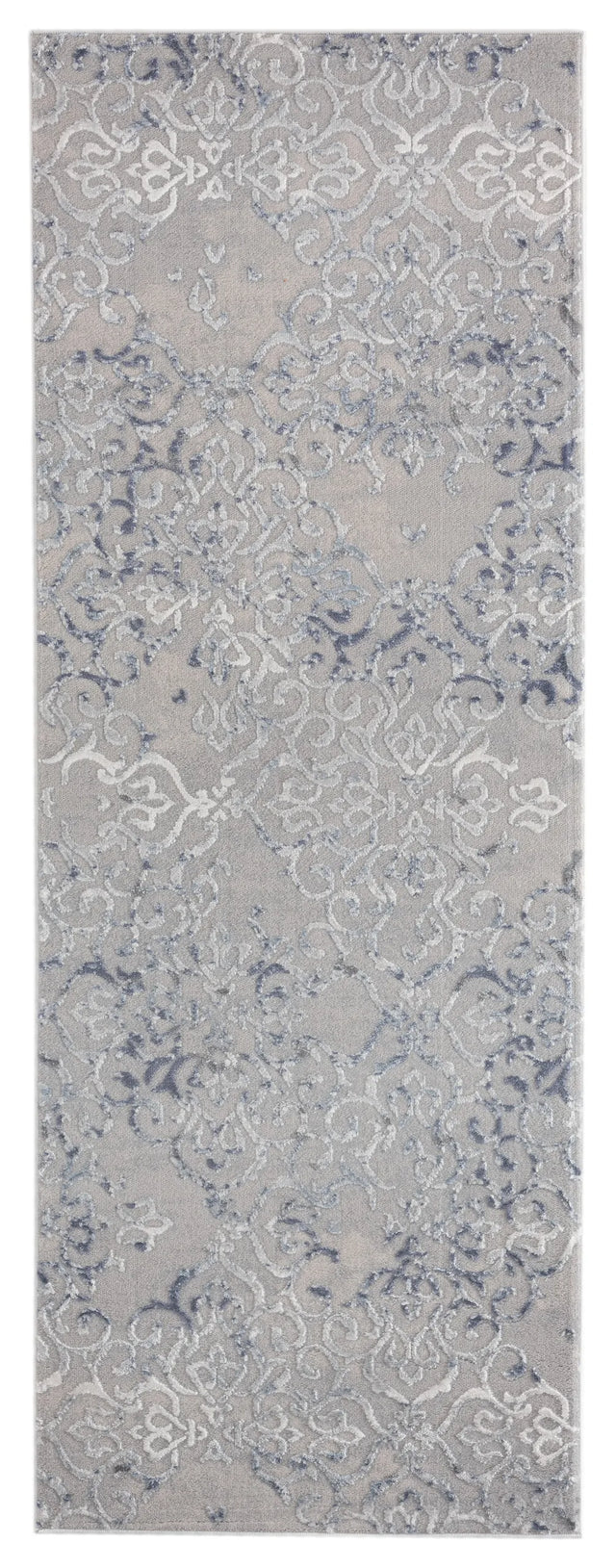 United Weavers Cascades Marblemount Blue Rug - runner front view