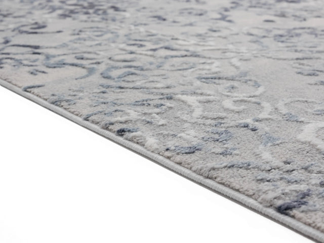 United Weavers Cascades Marblemount Blue Rug - pile height detail