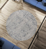 United Weavers Cascades Marblemount Blue Rug - round room scene