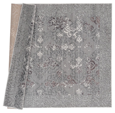United Weavers Cascades Marblemount Plum Rug - backing detail
