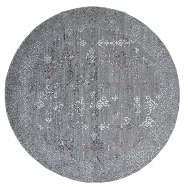 United Weavers Cascades Marblemount Plum Rug - round front view