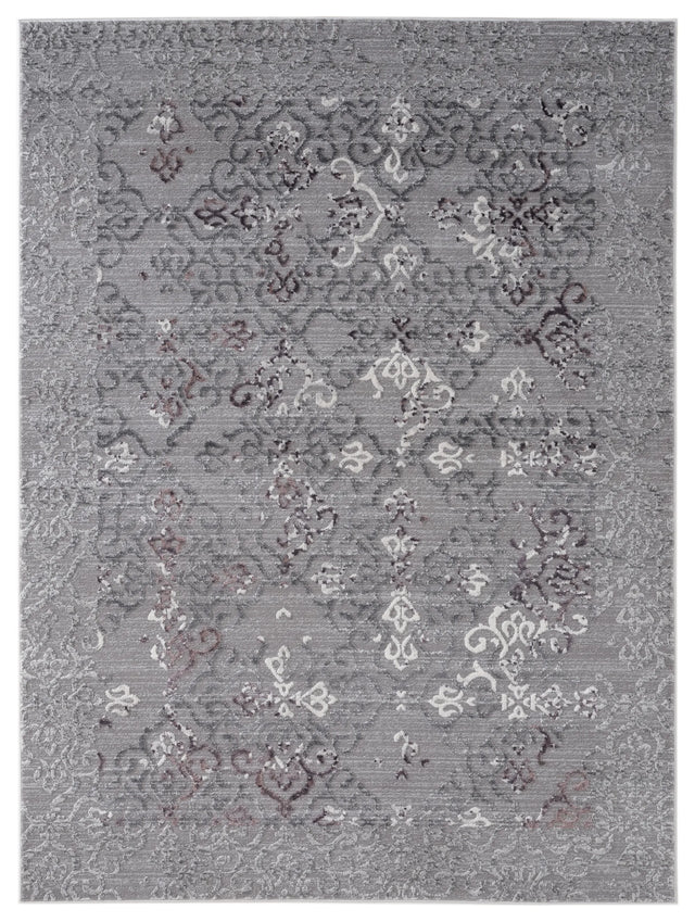 United Weavers Cascades Marblemount Plum Rug - front view