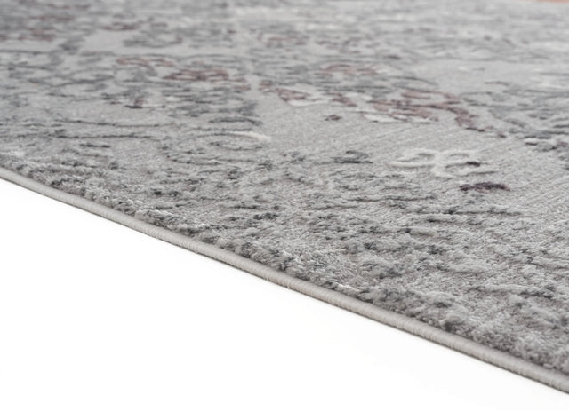United Weavers Cascades Marblemount Plum Rug - pile height detail