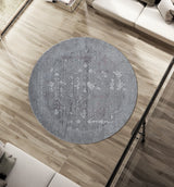 United Weavers Cascades Marblemount Plum Rug - round room scene