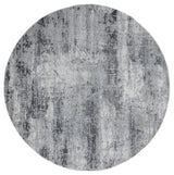 United Weavers Cascades Mazama Grey Rug - round front view