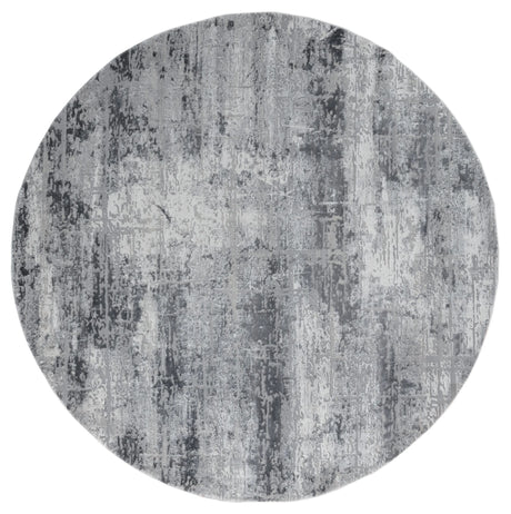 United Weavers Cascades Mazama Grey Rug - round front view