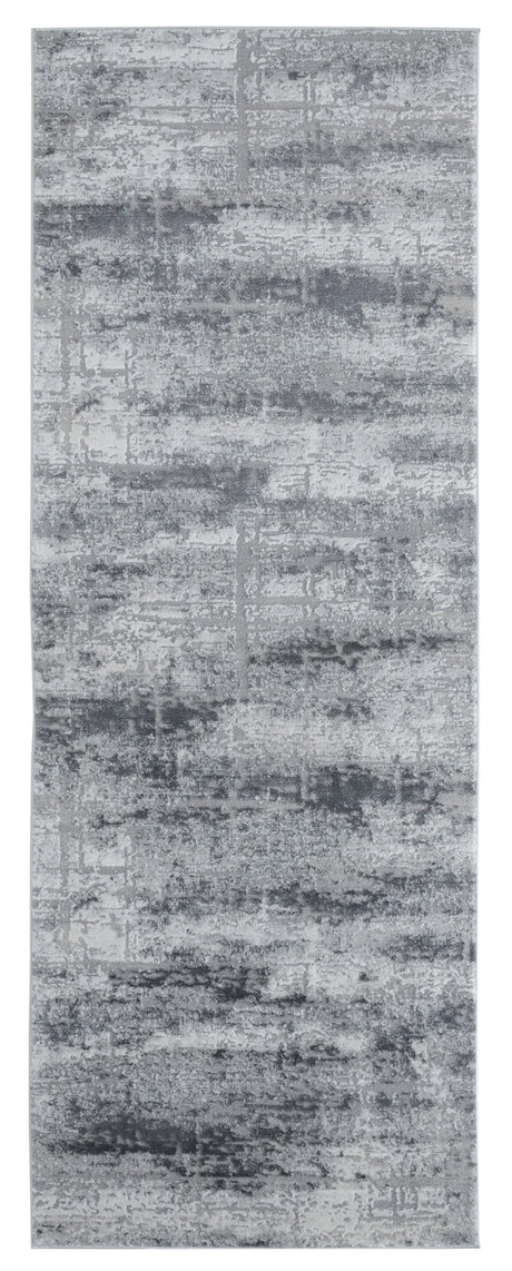 United Weavers Cascades Mazama Grey Rug - runner front view