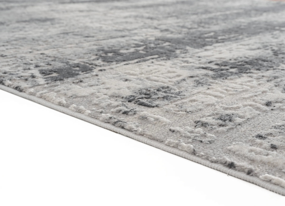 United Weavers Cascades Mazama Grey Rug - pile height detail