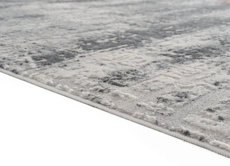 United Weavers Cascades Mazama Grey Rug - pile height detail