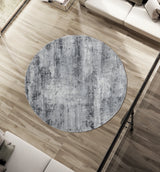 United Weavers Cascades Mazama Grey Rug - round room scene