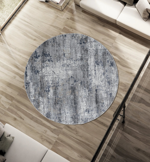 United Weavers Cascades Mazama Multi Rug - round room scene