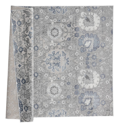United Weavers Cascades Olallie Blue Rug - backing detail