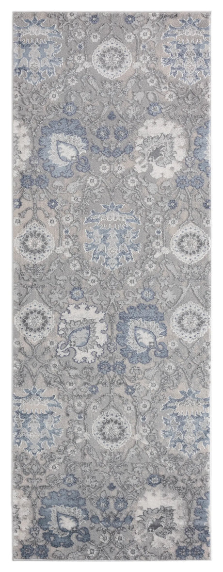 United Weavers Cascades Olallie Blue Rug - runner front view