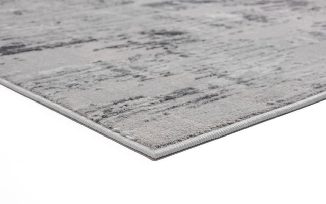 United Weavers Cascades Salish Grey Rug - angle view