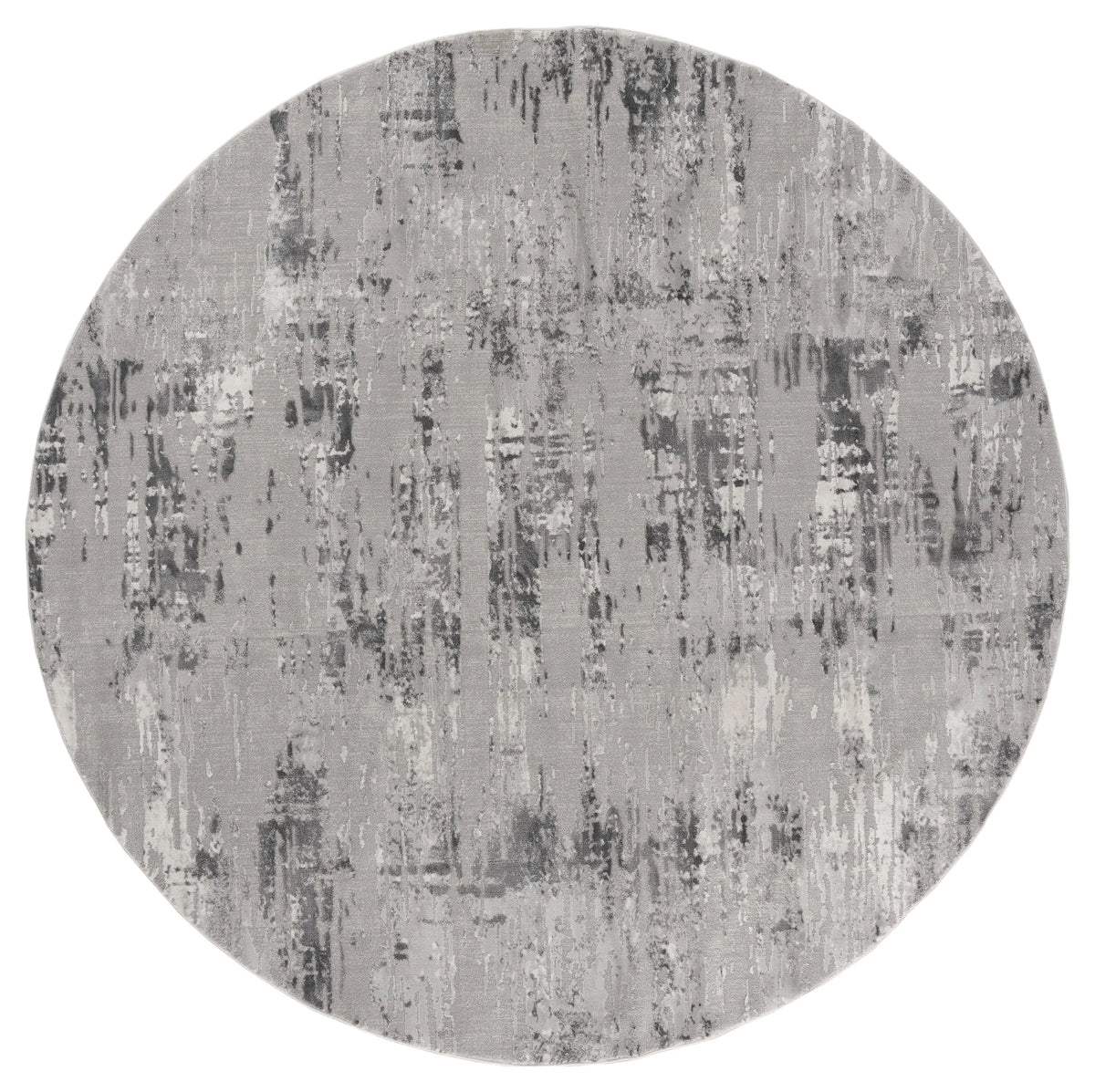 United Weavers Cascades Salish Grey Rug - round front view