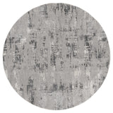 United Weavers Cascades Salish Grey Rug - round front view