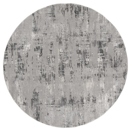 United Weavers Cascades Salish Grey Rug - round front view