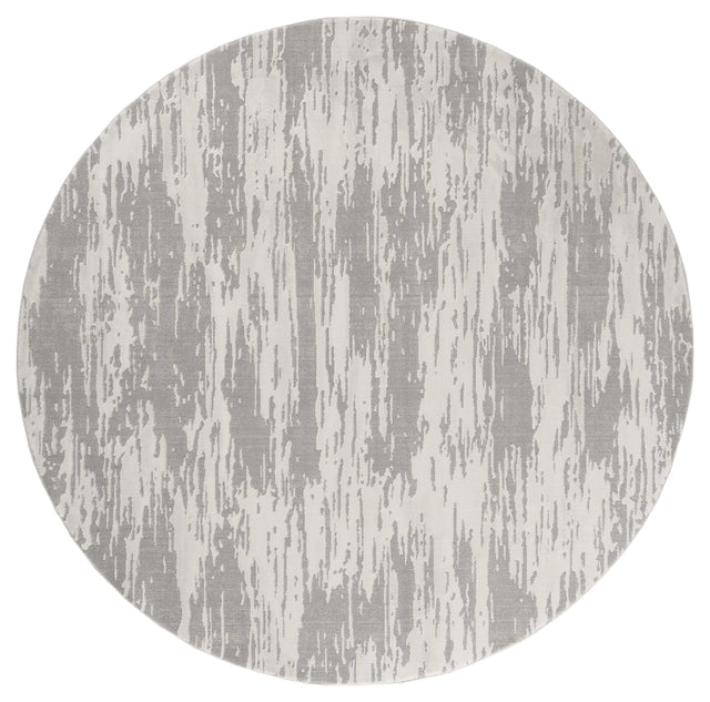 United Weavers Cascades Salish Silver Rug - round front view