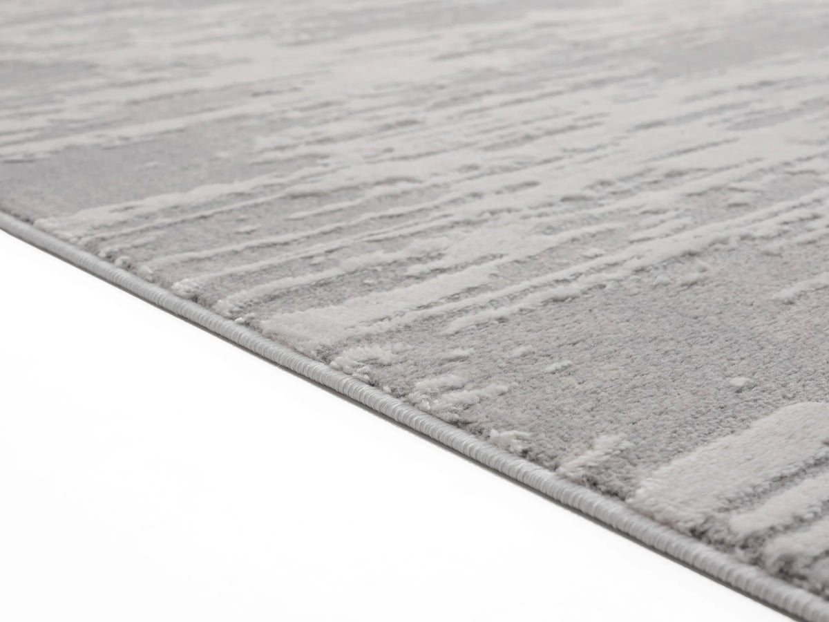 United Weavers Cascades Salish Silver Rug - pile height detail
