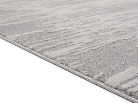 United Weavers Cascades Salish Silver Rug - pile height detail