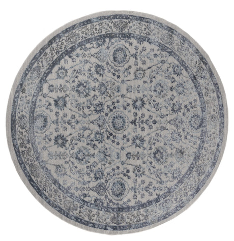 United Weavers Cascades Shasta Blue Rug - round front view