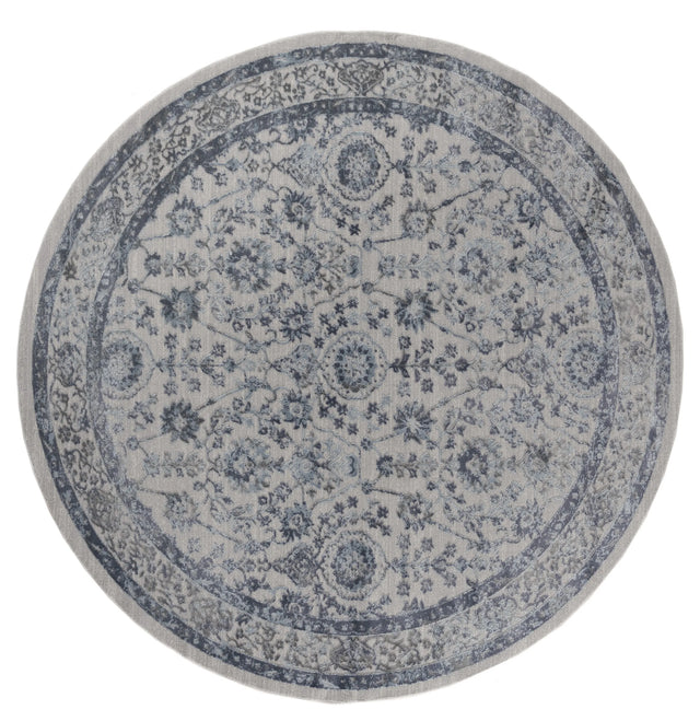 United Weavers Cascades Shasta Blue Rug - round front view