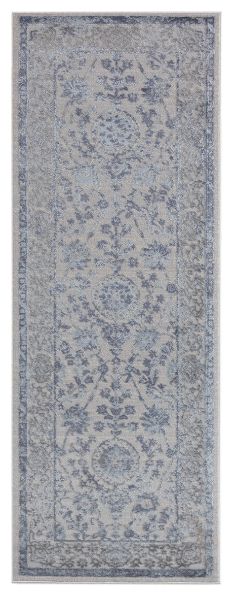 United Weavers Cascades Shasta Blue Rug - runner front view