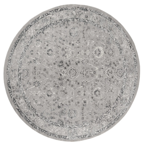 United Weavers Cascades Shasta Grey Rug - round front view