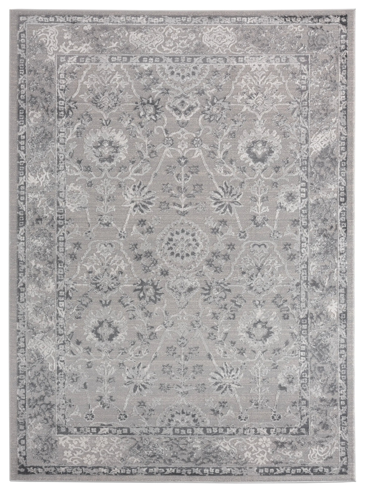 United Weavers Cascades Shasta Grey Rug - front view