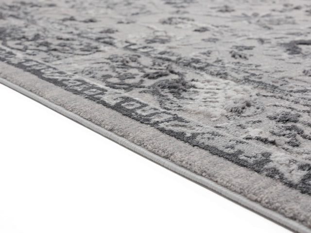 United Weavers Cascades Shasta Grey Rug - pile height detail