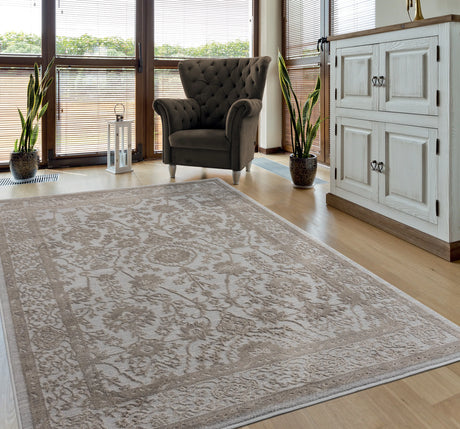 United Weavers Cascades Shasta Wheat Rug - room scene