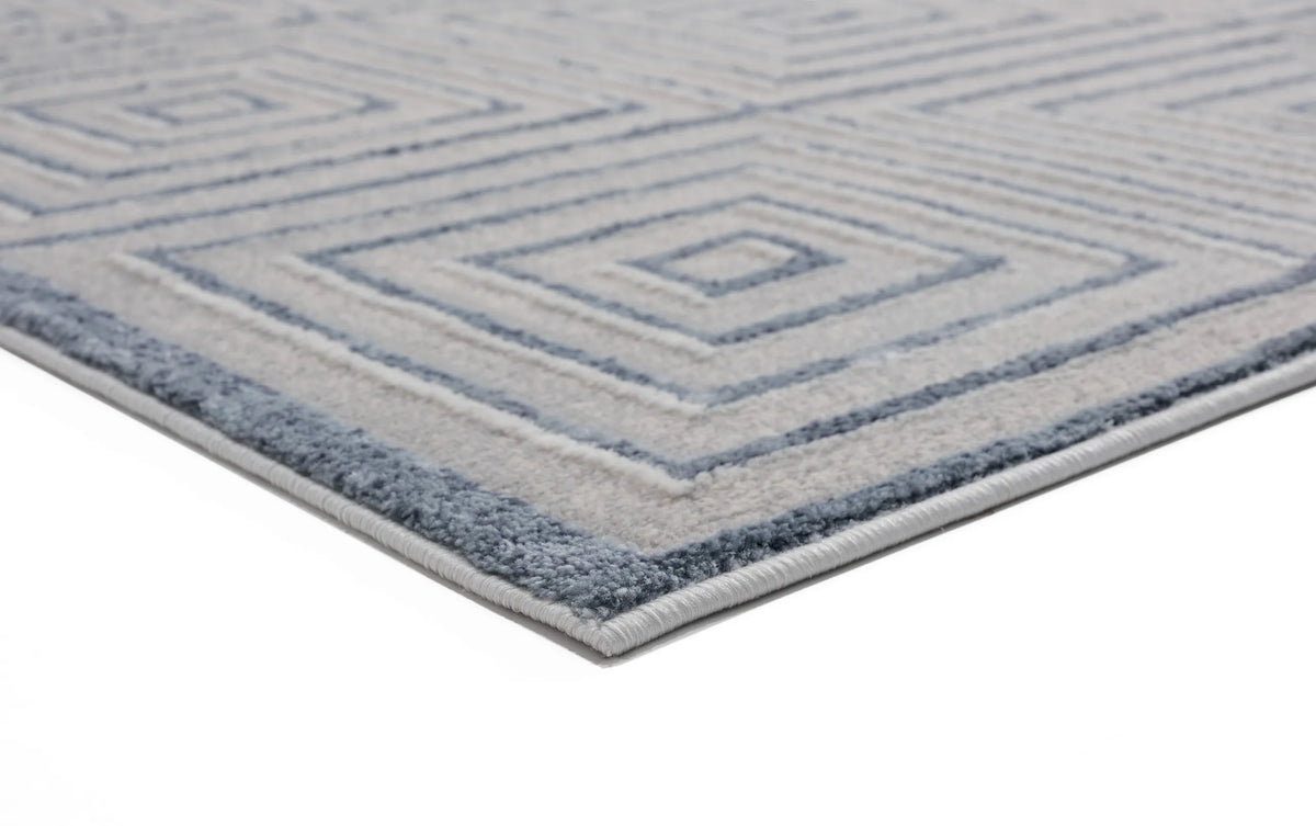 United Weavers Cascades Tehama Bluegrey Blue/Grey Rug - angle view