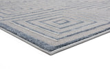 United Weavers Cascades Tehama Bluegrey Blue/Grey Rug - angle view