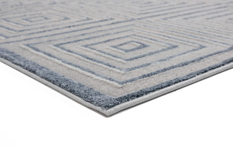 United Weavers Cascades Tehama Bluegrey Blue/Grey Rug - angle view