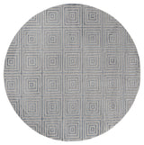 United Weavers Cascades Tehama Bluegrey Blue/Grey Rug - round front view