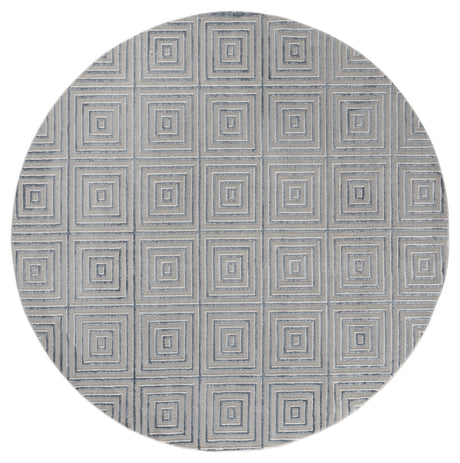 United Weavers Cascades Tehama Bluegrey Blue/Grey Rug - round front view