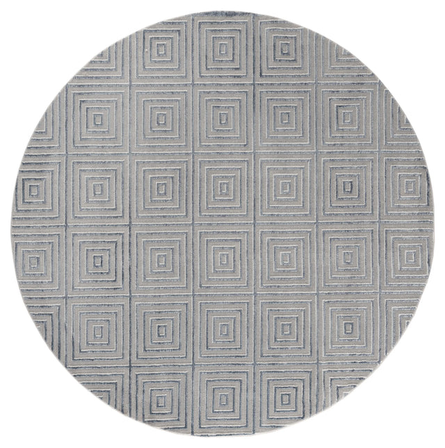 United Weavers Cascades Tehama Bluegrey Blue/Grey Rug - round front view