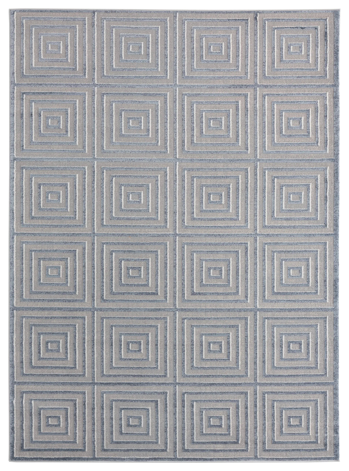 United Weavers Cascades Tehama Bluegrey Blue/Grey Rug - front view