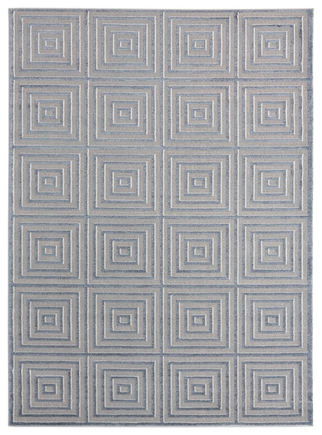 United Weavers Cascades Tehama Bluegrey Blue/Grey Rug - front view