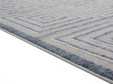 United Weavers Cascades Tehama Bluegrey Blue/Grey Rug - pile height detail