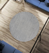 United Weavers Cascades Tehama Bluegrey Blue/Grey Rug - round room scene